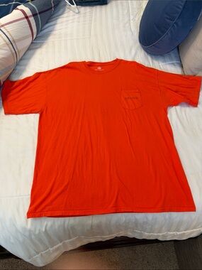 Southern Point Co. Classic Orange and Navy Pocket T-Shirt